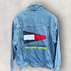 TOMMY HILFIGER JEANS SAILING GEAR DENIM JACKET Size XL - Picture 1 of 3