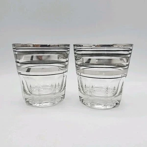 2 Vintage Philco Radio Bar 6 Ring Double Old Fashion Federal Glas Barware 3 3/8" - Bild 1 von 8