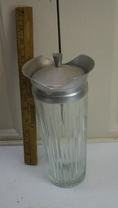 1950s MCM Indiana Glass-The Cocktailer-Large Glass Cocktail Shaker - Picture 1 of 5
