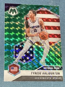 E585 2020-21 Panini Mosaic #258 Tyrese Haliburton Mosaic Green Indiana Pacers - Picture 1 of 2