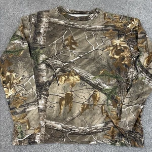 RealTree Xtra Hunting Zone Long Sleeve Shirt Mens XL 100% Cotton Camo Pullover - Picture 1 of 9