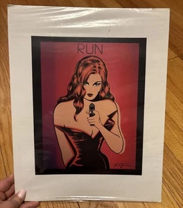POP ART PRINT - Run - by Niagara Detroit Girl Gun Poster 11x14 - Picture 1 of 4