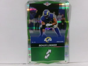 Beaux Limmer #114 Rams 2025 Uno Elite NFL Green Foil - Picture 1 of 2