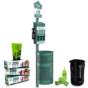 ® NEW 2025 Pet Waste Station Outdoor Dog Waste Station with Hand Sanitizer Bo... - Picture 1 of 7