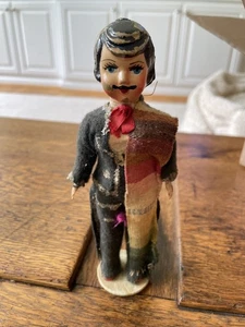 VINTAGE MEXIKANISCHE Kunststoff Reise Souvenir VOLKSKUNST PUPPE FIGUR MEXIKANISCHER MANN - Bild 1 von 3