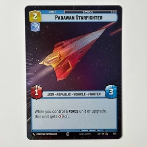 STAR WARS UNLIMITED: PADAWAN STARFIGHTER LOF 800 HYPERSPACE FOIL ENGLISCH NEU - Bild 1 von 2