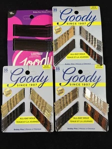 Goody Bobby Pins, Asstd 4 package lot - Picture 1 of 1