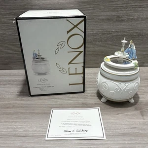 Lenox Disney Cinderella’s Dream Trinket MUSIC Box ROTATES - RARE - VIDEO - READ - Picture 1 of 23