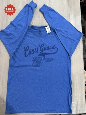 USCG U.S. Coast Guard “SEVENTEEN NINETY” Blue Heather Long Sleeve T-Shirt -Sz XL - Image 1 of 3