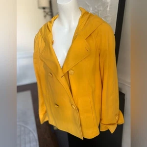NWOT Ellen Tracy Yellow Double-Breasted Women's Jacket - Picture 1 of 5