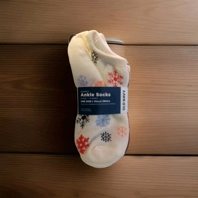 Calcetines tobilleros Old Navy cómodos invierno/todas las estaciones para mujer 6pk aberturas de punto acanalado Foto 1 de 4