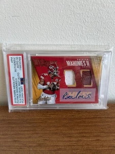 2018 Panini Absolute Patrick Mahomes II Rookie Auto PSA 10 Dual Material 19/25 - Bild 1 von 4