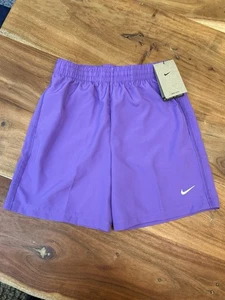 NIKE Kids Dri-FIT Multi Woven Shorts Standard Fit Size MEDIUM Light Lavender NEW - Picture 1 of 7