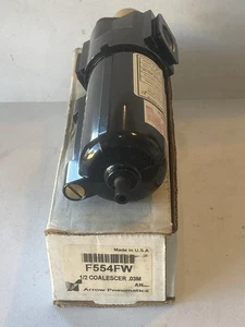 Filtro coalescente de eliminación de aceite neumático Arrow 1/2" NPT, drenaje automático, F554FW - Imagen 1 de 5