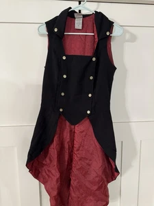 Gilet Cappellaio Matto Alice Attraverso Lo Specchio Hot Topic Tg L Cosplay Militare - Foto 1 di 4