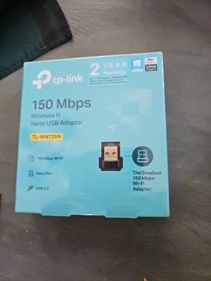 TP-Link TL-WN725N (US) Ver 3.8 150Mbps Wireless N USB Adapter - Brand New - Image 1 of 3