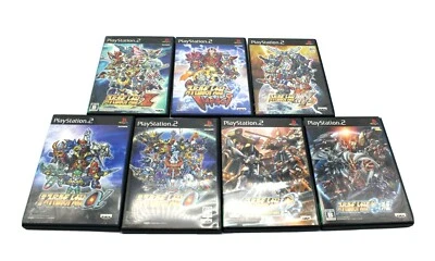 Lot of 7 Super Robot Wars Series PS2 Sony PlayStation 2 Japan Import (NTSC-J)  - Image 1 of 2