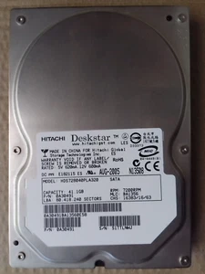Hitachi Deskstar HDS728040PLA320 40GB 7200RPM 2MB 3.5 inch SATA2 Hard Disk Drive - Afbeelding 1 van 17