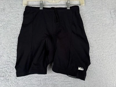 Pantalones Cortos de Ciclismo REI Coop Adulto Medianos Negros Mezcla de Nailon Acolchados Elastizados De Colección Foto 1 de 4