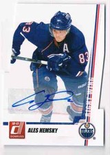 2010-11 DONRUSS DIE-CUT GEMS ALES HEMSKY 09/25 EDMONTON OILERS #106