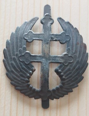 insigne de casque adrian FAFL . France libre . Aviation Free French helmet plate - Photo 1/2