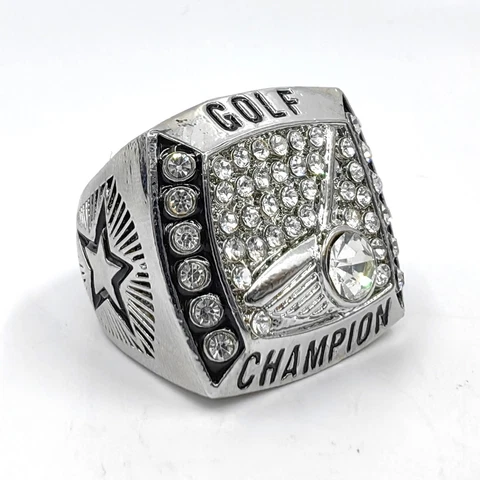 Customize Golf Championship Rings Trophies with Display Box Cover