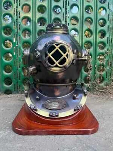Antique Diving Helmet Divers Helmet Marine Deep Sea Scuba Mark V US Navy Helmet - Picture 1 of 6