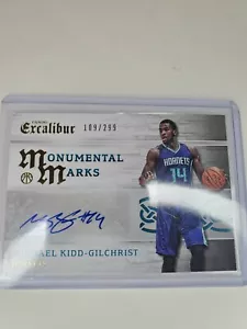 2015 Panini Excalibur Monumental Marks /299 Michael Kidd-Gilchrist #MM-MKG Auto - Picture 1 of 2