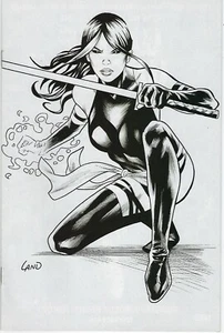 Uncanny Avengers #2 Greg Land 1:50 ¡Cubierta variante virgen en blanco y negro!!! Casi nuevo - Imagen 1 de 1