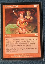 Burnging Wish - Judgment - Lightly Played - Magic the Gathering MtG