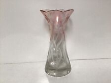 Q25 Vintage Lenocks Pink and White Cut Crystal Vase for Home and Office Gift