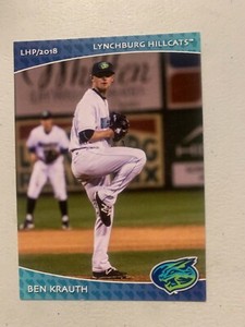 Ben Krauth Card 2018 Lynchburg Hill Cats Team Card