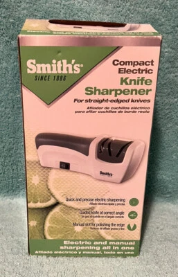 Afilador de cuchillos eléctrico compacto Smith's para cuchillos de borde recto nuevo�� Foto 1 de 4