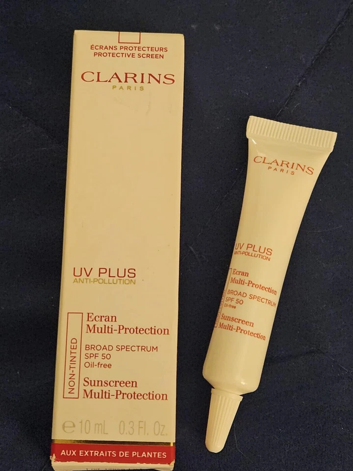 Clarins  Paris UV Plus Broad Spectrum Ecran Sunscreen SPF 50, 0.3 oz 10 ml NEW - Image 1 of 1