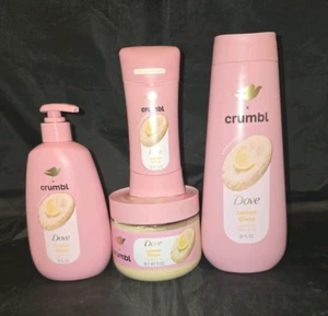 NEW Unused Dove X Crumbl COMPLETE Set Of 4 Lemon Glaze Limited Edition - Picture 1 of 5