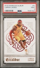LeBron James 2015-16 Panini Excalibur #51 Cleveland Cavaliers PSA 9