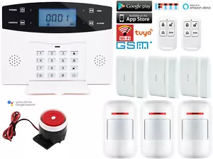 D01 WiFi Tuya APP Wireless Wired Home Security Alarm System+Amazon Alexa+Google - Picture 1 of 12