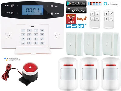 C31 WiFi IP Tuya APP GSM Wireless Home Security Alarm System+Amazon Alexa+Google - Image 1 of 4