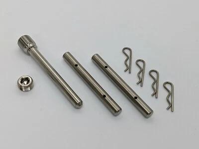 Yamaha R1 Titanium brake pad pin kit 04-06 Ti caliper pins clips and cap - Image 1 of 4