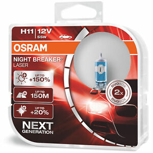 Osram Night Breaker Laser Fog Light Bulbs Front Spot Lamps Genuine