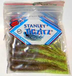 6pks - Stanley Jigzitz Tube Baits - 3 1/2" - 5 per Pack - Imagen 1 de 1
