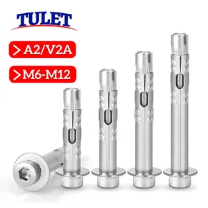 Anclaje de carga pesada M6 - M8 - M10 - M12 anclaje de perno acero inoxidable A2 taco de carga pesada - Imagen 1 de 30