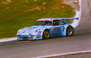Porsche 993 ME Haywood/Hessart drivers 1996 -13x19 auto racing photo poster - Picture 1 of 1