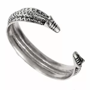 Baltischer Armreifen - Wikinger Armschmuck Mittelalter Armring Bronze/Versilbert - Bild 1 von 4