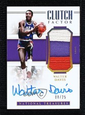2018-19 National Treasures Clutch Factor Signatures Prime /25 Walter Davis Auto
