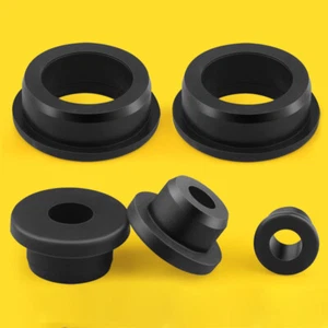 T-Shape Grommet Silicone Rubber Hole Plug Cable Protector Bushes Black 5-201.5mm - Picture 1 of 8