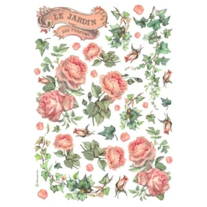 Stamperia A4 RICE PAPER - BEST SELLERS - LES JARDIN DES PARFUMS - Decoupage - Imagen 1 de 1