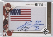 2012 Panini Limited Monikers Signatures Gold /25 Keith Yandle #M-KY Patch Auto