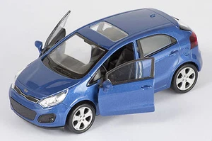 BLITZ VERSAND Kia Pride blau / blue Welly Modell Auto 1:34 NEU & OVP - Picture 1 of 1