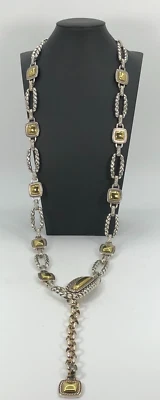 Brighton 2-Tone Designer Style Belt Silver Tone Gold Tone Size XL READ - Image 1 of 4